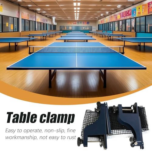 Table Tennis Net with Clamps | Heavy Duty Adjustable | Quick Setup Indoor Table Tennis Net | for Home Outdoor Game Room Backyard Basement Sports Training