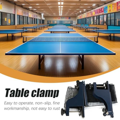 Table Tennis Net with Clamps | Heavy Duty Adjustable | Quick Setup Indoor Table Tennis Net | for Home Outdoor Game Room Backyard Basement Sports Training