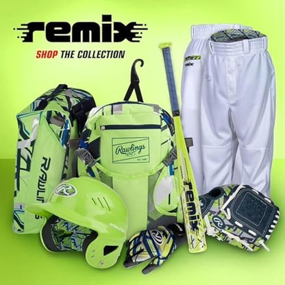 Rawlings | COOLFLO Batting Helmet | T-Ball (6 1/4" - 6 7/8") | Black - color: Green - REMIX