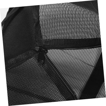 Toyvian Oversized Mesh Sports Bag for Basketball and Soccer Sturdy PVC Athletic Backpack with Adjustable Straps for Gym Yoga and Fitness Gear