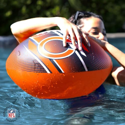 BigMouth 18” Inflatable Pool Football Officially Licensed NFL Fan Gear Merchandise Beach Ball Games for Adults and Teens - style: Chicago Bears
