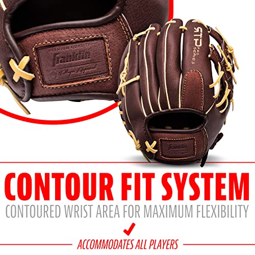 Franklin Sports Baseball Gloves - RTP Pro Adult + Kids Baseball Mitt - Outfield + Infield Gloves - size: 11.0" - I-Web