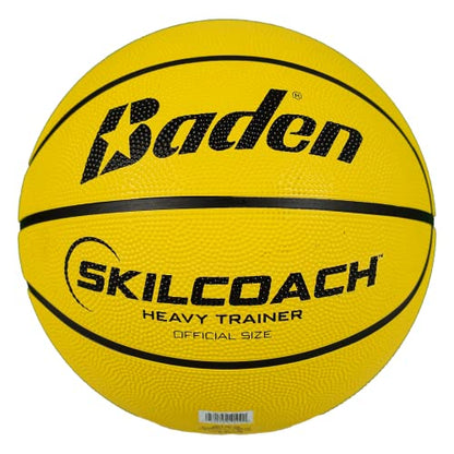 Baden Heavy Trainer Rubber Basketball - color: Yellow, size: 28.5"