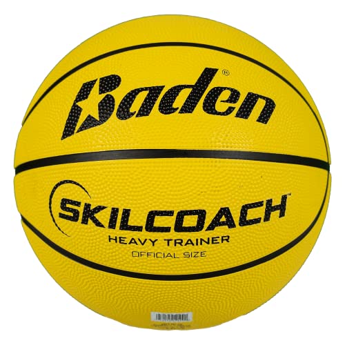 Baden Heavy Trainer Rubber Basketball - color: Yellow, size: 28.5"