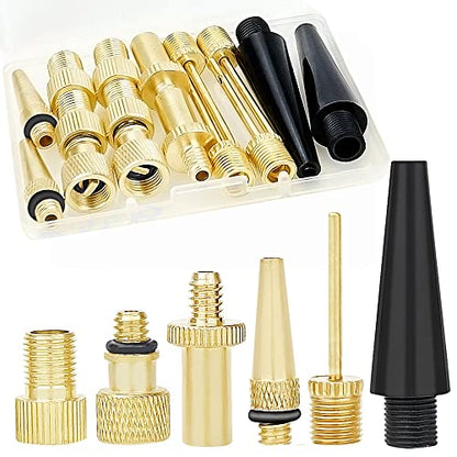 High-Grade Brass Valve Adapter, Bicycle tire Valve Adapter - color: 1632Pcs