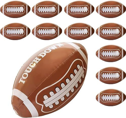 GiftExpress 12pc 16" Inflatable Footballs for Gameday and Party Favor, Sport Party Decorations, Super Fun Football Games Playbook - Playcall