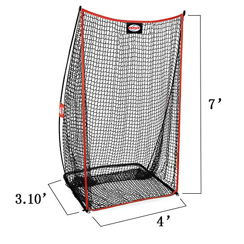 Kapler Football Kicking Net - 7x4ft Durable Steel Frame for Field Goal & Precision Kicks - Sideline Practice for Backyard Skill Improvement for Youth and Adults