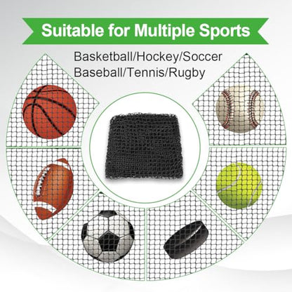 Golf Practice Net, 12X12ft /12X15ft/12X20ft Golf Hitting Hanging Kit, Sports Practice Barrier Net for Backyard and Garage, Indoor/Outdoor DIY Sports Netting for Baseball, Hockey, Soccer - size: 12X12ft