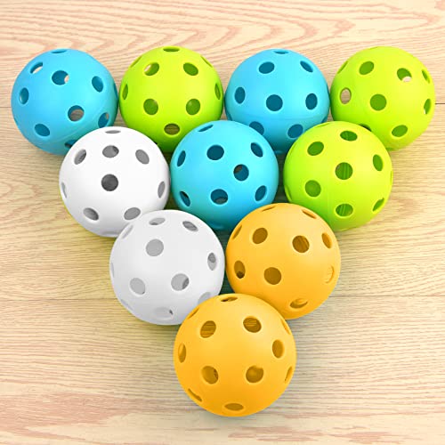 Coopay 12/50/100 Pack Plastic Baseballs Practice Training Balls Lightweight Hollow Softballs with a Drawstring Bag for Hitting Pitching Batting Training Indoor Outdoor Sport