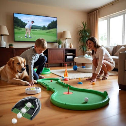 Golf Automatic Putting Cup with Adjustable Gravity Ball Return - Battery-Powered Practicing Without Interruption for Indoor Outdoor Golf Practice