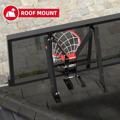 Buzzlett 9594 Basketball Backboard Mounting Kit - Compatible with Lifetime Backboards Only, Heavy-Duty Steel Brackets with 3 Installation Options (Wall, Roof, Pole), Weatherproof for Outdoor Use