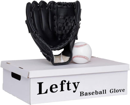 Urby Left Handed Baseball Glove, Left Handed T Ball Glove for Lefty, Left Hand Throw Only. T-Ball & Youth Baseball Gloves. - color: Black, size: 10.5in Age 4-7
