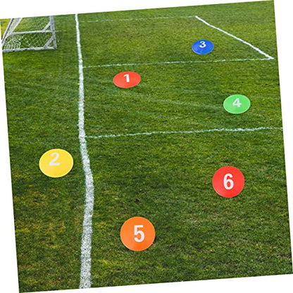 UPKOCH 1set Reusable Sports Markers for Football Training Non-Fading Soccer Markers Patterns for Indoor and Outdoor Agility Drills