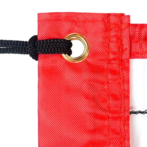 Aoneky 21ft Outdoor Replacement Portable Pickleball Net - Indoor Standard Regulation Pickleball Court Netting Only, Red