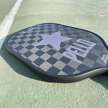 PELLO Carbon Fiber Pickleball Paddles | USA Pickleball Approved | Professional Polypropylene Honeycomb Core | Perfect Balance of Power & Control | Pickle Ball Racquet with Neoprene Case - style: PXII
