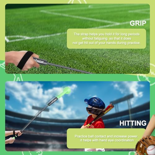Baseball Hitting Trainer,Baseball Training Equipment, Baseball Batting Practice Equipment Baseball and Softball Hitting Stick - style: Baseball & Softball Swing Trainer