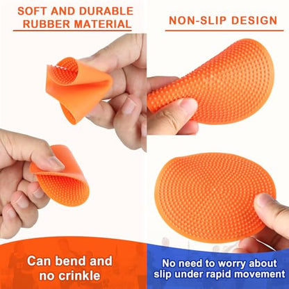 Poly Spots 4" or 9" Flat Cones Spot Markers for Gym/PE Training, Dance, 12/18/24 Pcs Non-Slip Rubber Floor Dots Flat Disc Markers for Soccer Basketball Sports Agility Drills, Classroom Activities - style: Orange 24 Pcs 4inch