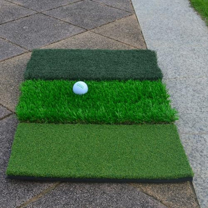 Ciieeo Portable Golf Practice Mat Foldable Long Short Grass Swing Hitting Mat Training Aid for Indoor Outdoor Use Beginner Golfers