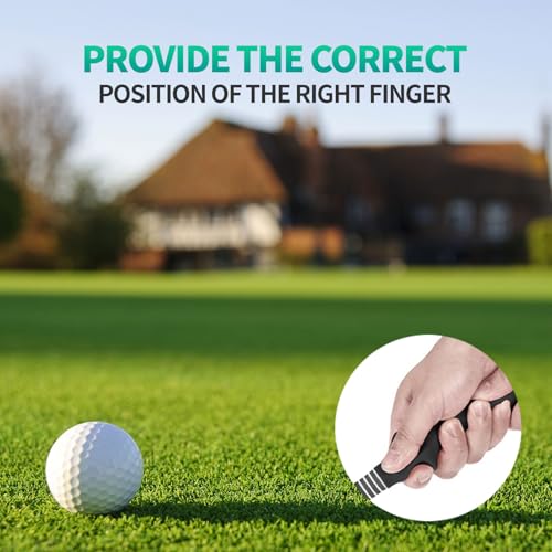 Right-Handed Golf Club Grip Trainer, Golf Swing Training Grip, Practice Aid RH Practice Aid Golf Swing Trainer Accessories, Help Kids and Woman Beginner Learn Correct Grip Posture