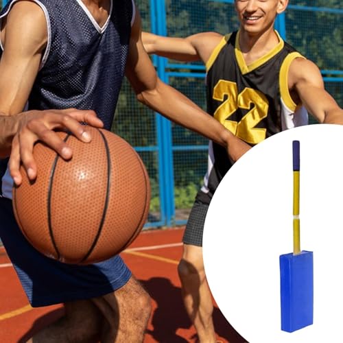 Basketball Blocking Pad Dribble Training Padded Blocking Guard Adjustable Length Multifunctional Sports Sparring Training Speed - color: Blue