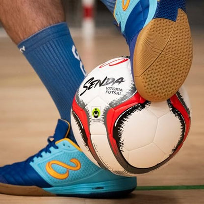 Senda Vitoria Premium Match Futsal Ball, Fair Trade Certified - color: Red/Grey, size: Size 3