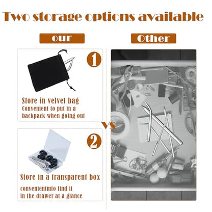 5pcs Baseball Lacing Needles， Handy Glove Shoelace Repair Kit, Baseball and Softball Glove Lacing Needles 5 Lace Locks with Needle Bag and Storage Box Mitt Repair Tool for Catcher's