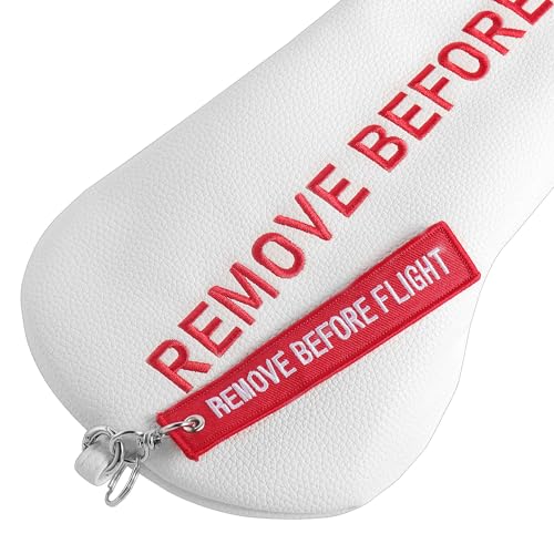 Golf Head Cover with RBF Design for Golf Club - size: for Driver, style: White