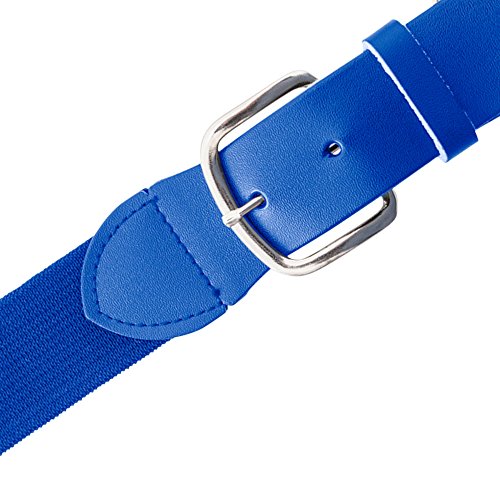 Champion Sports Baseball & Softball Belt – Stretch Fit Uniform Belt for Youth & Adult Players, Multiple Colors - color: Royal Blue, size: Youth (18-32 Inches)
