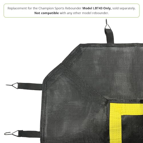 Champion Sports Deluxe Lacrosse Target: Ball Return Bounce Back Net Set for Professional, College and Grade School Training & Drills - style: Replacement Parts for LBT43