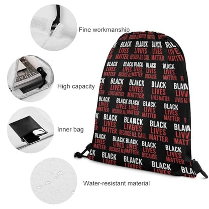 Lightweight Drawstring Sackpack Sports Backpack Waterproof for Gym Travel Hiking Men Women Durable Polyester, Flag Bags - color: Picture (348)
