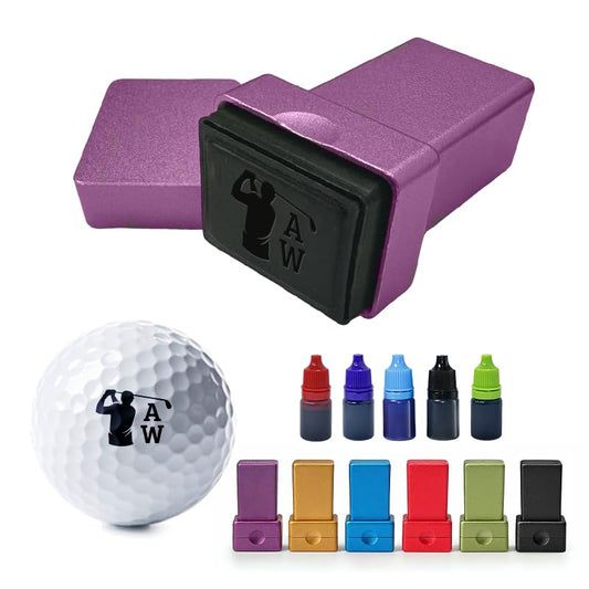 ORYG Custom Self-Inking Golf Ball Stamp - Create Your Signature Ball Marker - Quick-Drying Permanent Golf Ball Marking Tool - Ideal Golf Gift Accessory