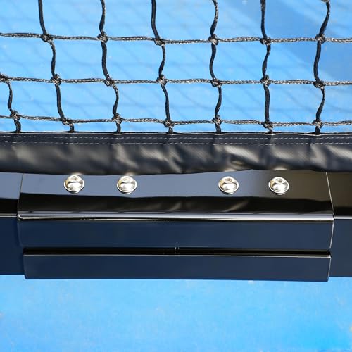 USAPA/IFP Portable Pickleball Net with Wheels-Heavy-Duty 75mm Aluminum Rust-Resistant Professional Net System for Commercial Court, Backyard, Driveway & Tournament Play