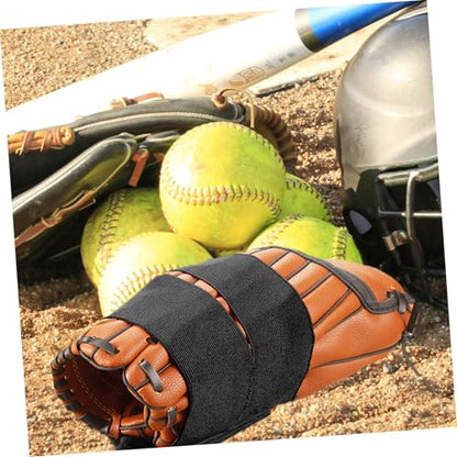 Baseball Gloves Strap Adjustable Elastic Band with Sticker Closure Durable Nylon Glove Wrap for Enhanced Grip Air Circulation Support Suitable for Baseball Softball