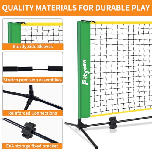 6FT Small Mini Pickleball Net Portable Outdoor Driveway Net，Indoor Dink Practice Net Pickle Ball Training Aid Equipment