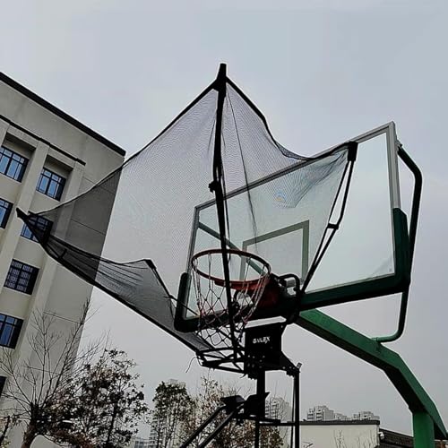 Basketball Practice Network Funnel-Shaped Shooting Practice Return Attachment, Kids/Youth/Adults Basketball Hoop Rebounder Net, Basketball Training Aid Equipment Foldable