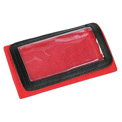 Quarterback Play Wristband - 3 Playsheet Compartments - Perfect for Flag and Tackle Football-2 Inserts Included-Youth,Single - color: Red
