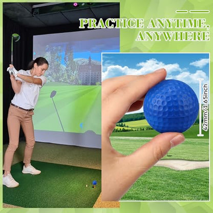 12 Pcs Foam Golf Practice Balls Soft Foam Balls for Golf Practice Realistic Feel and Flight Sport Training