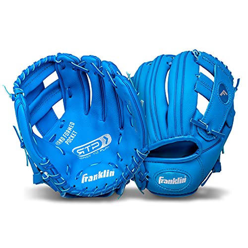 Franklin Sports Kids Baseball Gloves - RTP Youth Teeball Glove + Ball Set - Boys + Girls Teeball Mitt - Kids + Toddlers - 9.5"