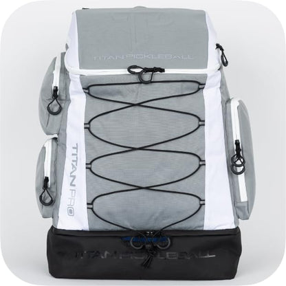 TP Titan Pickleball Backpack, 56L Pickleball Bag Holds 6 Paddles, Ventilated Shoe Compartment, Water-Repellent, Padded Straps, Fits Men & Women