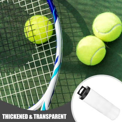 POPETPOP Transparent Tennis Ball Holder Portable Tennis Storage Bottle 9.44 Inch Clear PVC Tube for Balls Sports Organizer
