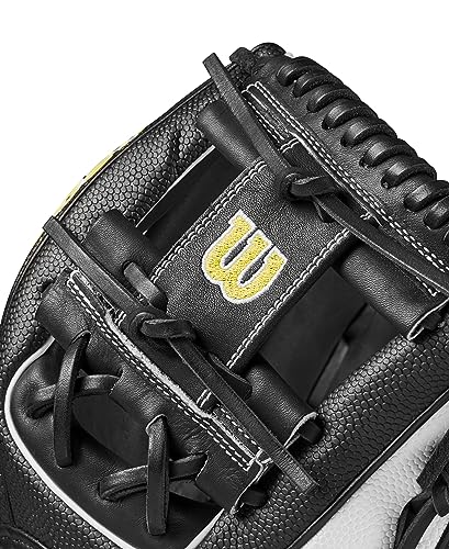 Wilson A2000 - color: Black/White/Yellow, size: 11.5"