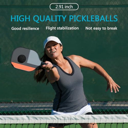 6 Pack Sports Outdoor Pickleballs - 40 Pickleball Balls - USA Pickleball Balls (USAPA) Approved - Official US Open Ball - color: Black, style: 24 - Pack