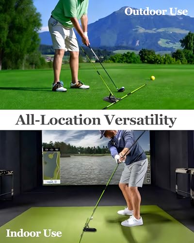 Golf Alignment Sticks and Angle Holder Kit, Golf Training Aid Angle Adjustable, Golf Swing Trainer Golf Accessories and Swing Aiming, Putting Aids, Golf Gifts Accessories for Beginner Men Women Father