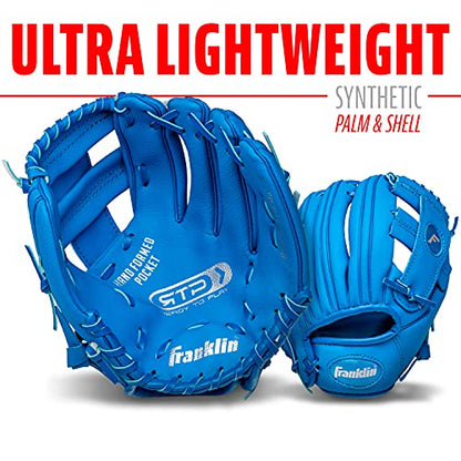 Franklin Sports Kids Baseball Gloves - RTP Youth Teeball Glove + Ball Set - Boys + Girls Teeball Mitt - Kids + Toddlers - 9.5"