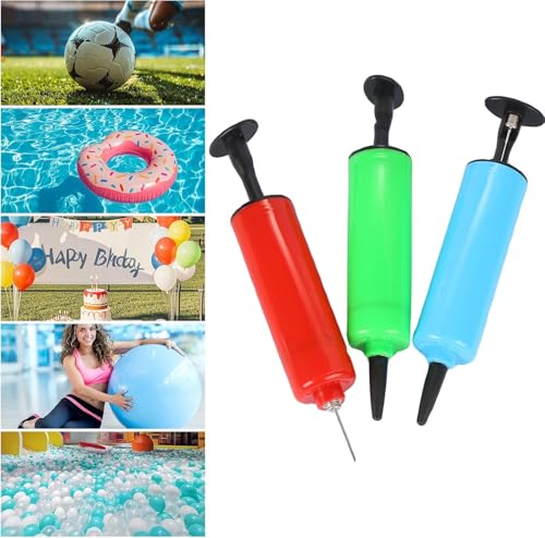 3 Pcs Hand Inflator Kits,TOSAMZOO Air Pump Ball Pump Sports Sphere Pumps with Needle, Nozzle, Perfect for Volleyball, Basketball, Football, Soccer, Water Polo, Inflatable Set
