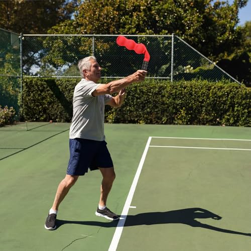 Tennis Serve Trainer Rebound Aid Moving Ball Tool Improves Rhythm Smooth Swing Training Sock Shaped Correct Posture Suitable for Beginners Professional Players Portable Equipment