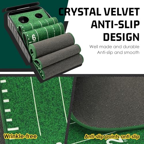 ropoda 9ft Golf Putting Green, Classic or with a Putting Mirror - color: green