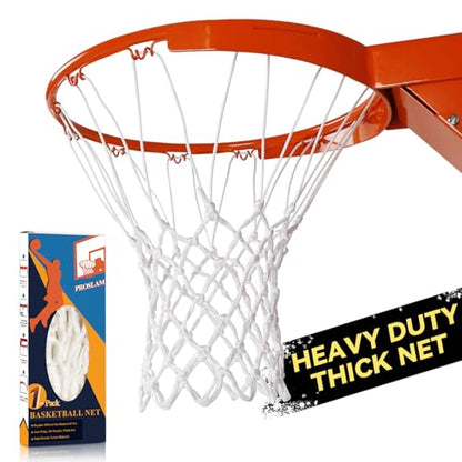 Premium Quality Professional Heavy Duty Basketball Net Replacement - All Weather Anti Whip,Fits Standard Indoor or Outdoor 12 Loops Rims12 Loops