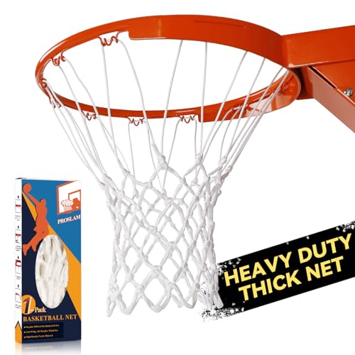 Premium Quality Professional Heavy Duty Basketball Net Replacement - All Weather Anti Whip,Fits Standard Indoor or Outdoor 12 Loops Rims12 Loops