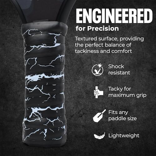DH Mythic Premium Thick Replacement Grip Tape for Pickleball, Tennis & Padel | Cushioned, Anti-Slip, Sweat-Resistant Racket Wrap